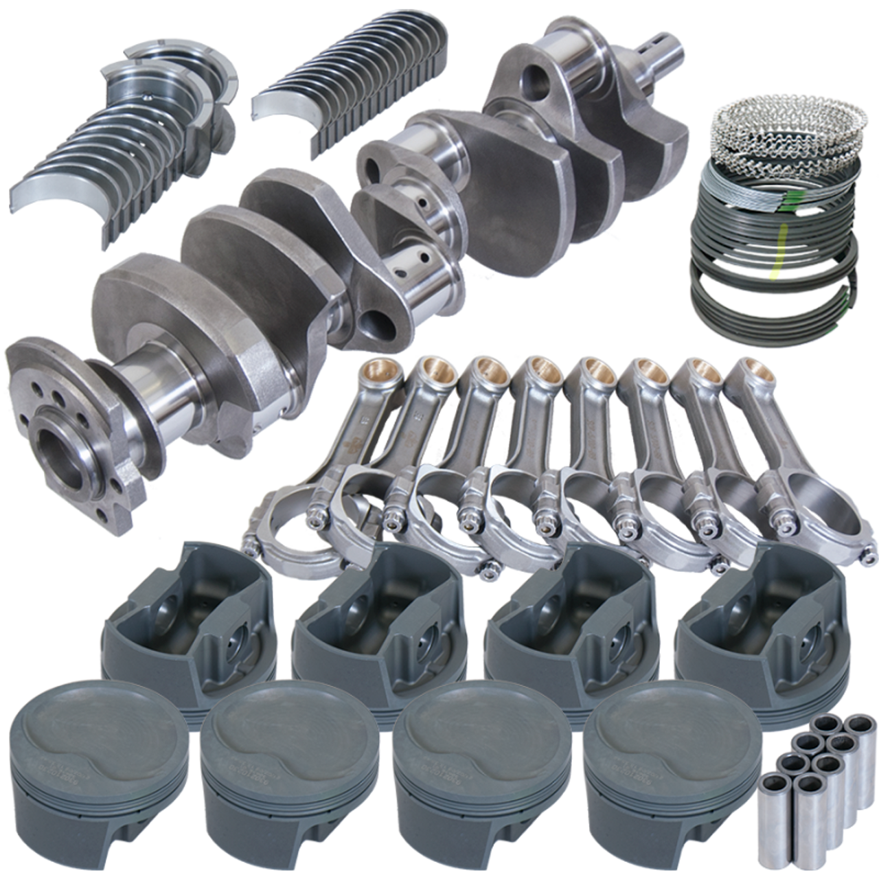 Eagle Chevy 350 3.750in Crank 5.700in I-Beam Rods -16cc 4.040in Pistons Rotating Assembly - 13051040 Photo - Primary