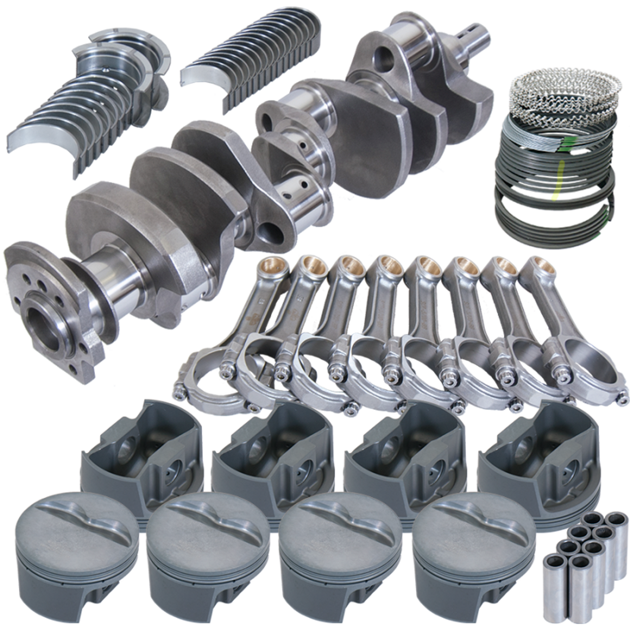 Eagle Chevy 350 3.750in Crank 5.700in I-Beam Rods -5cc Flat Top 4.060in Pistons Rotating Assembly - 13056060 Photo - Primary