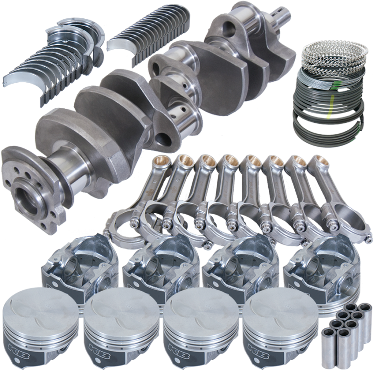 Eagle Chevy 400 3.750in Crank 5.700in I-Beam Rods -7cc Flat Top 4.155in Pistons Rotating Assembly - 13110030 Photo - Primary