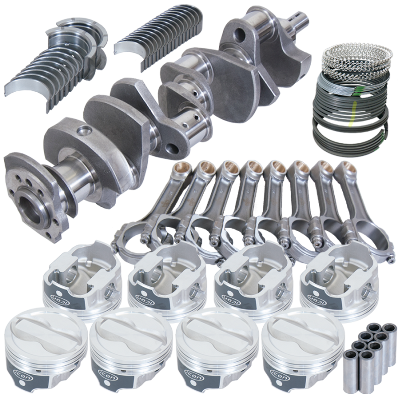 Eagle Chevy 350 3.750in Crank 6.000in I-Beam Rods -18cc 4.030in Pistons Rotating Assembly - 13303030 Photo - Primary