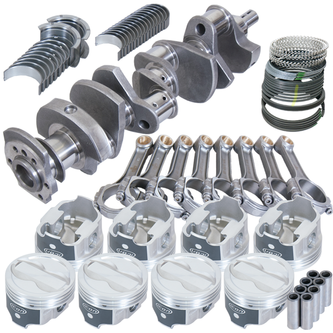 Eagle Chevy 350 3.750in Crank 5.700in I-Beam Rods -18cc 4.030in Pistons Rotating Assembly - 13304030 Photo - Primary