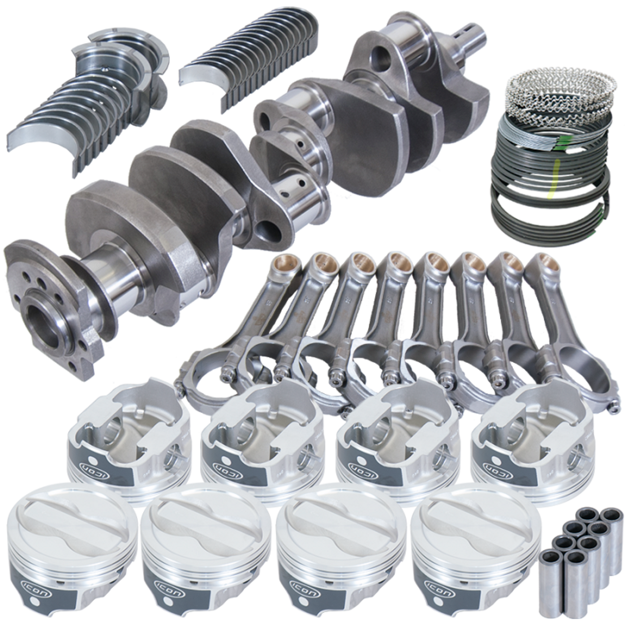 Eagle Chevy 350 3.750in Crank 6.000in I-Beam Rods -18cc 4.040in Pistons Rotating Assembly - 13323040 Photo - Primary