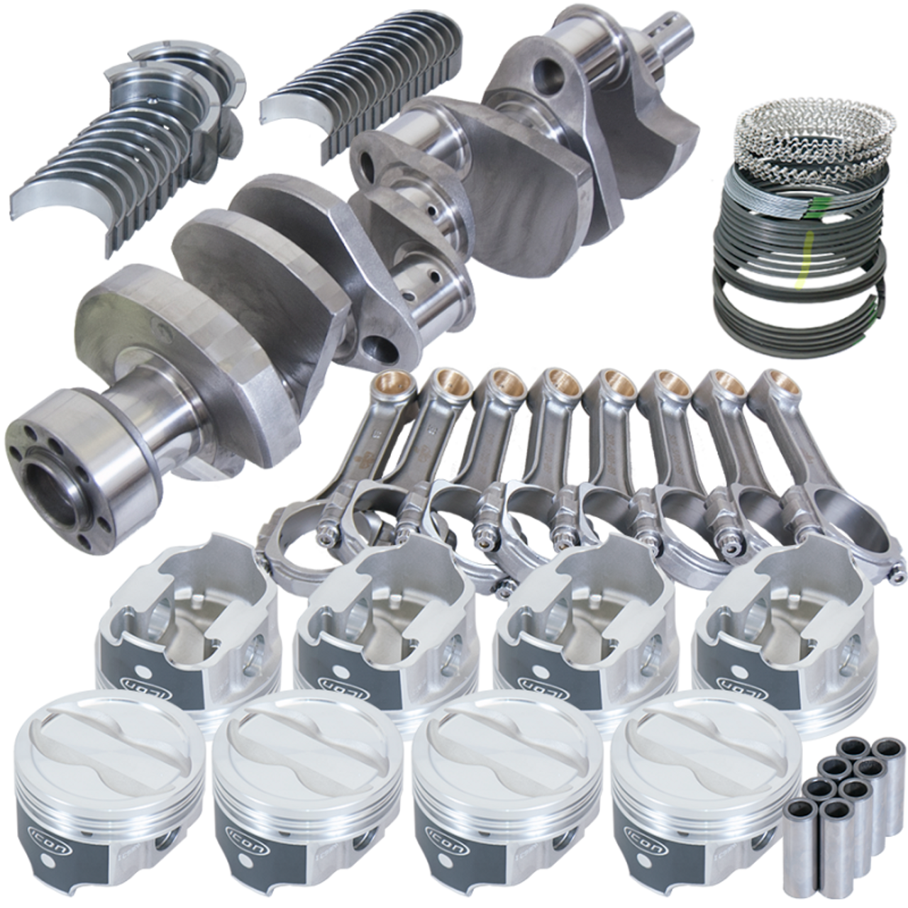 Eagle Chevy LT1350 1Pc 3.750in Crank 5.700in I-Beam Rods -18cc 4.030in Pistons Rotating Assembly - 13324L030 Photo - Primary