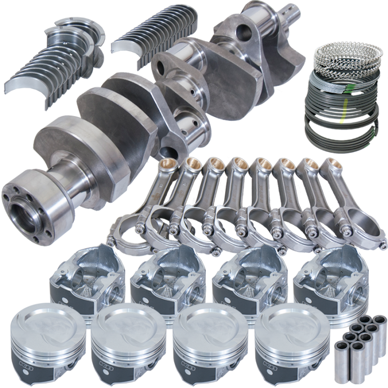 Eagle Chevy LT1350 1Pc 3.750in Crank 5.700in I-Beam Rods -18cc 4.030in Pistons Rotating Assembly - 13554L030 Photo - Primary
