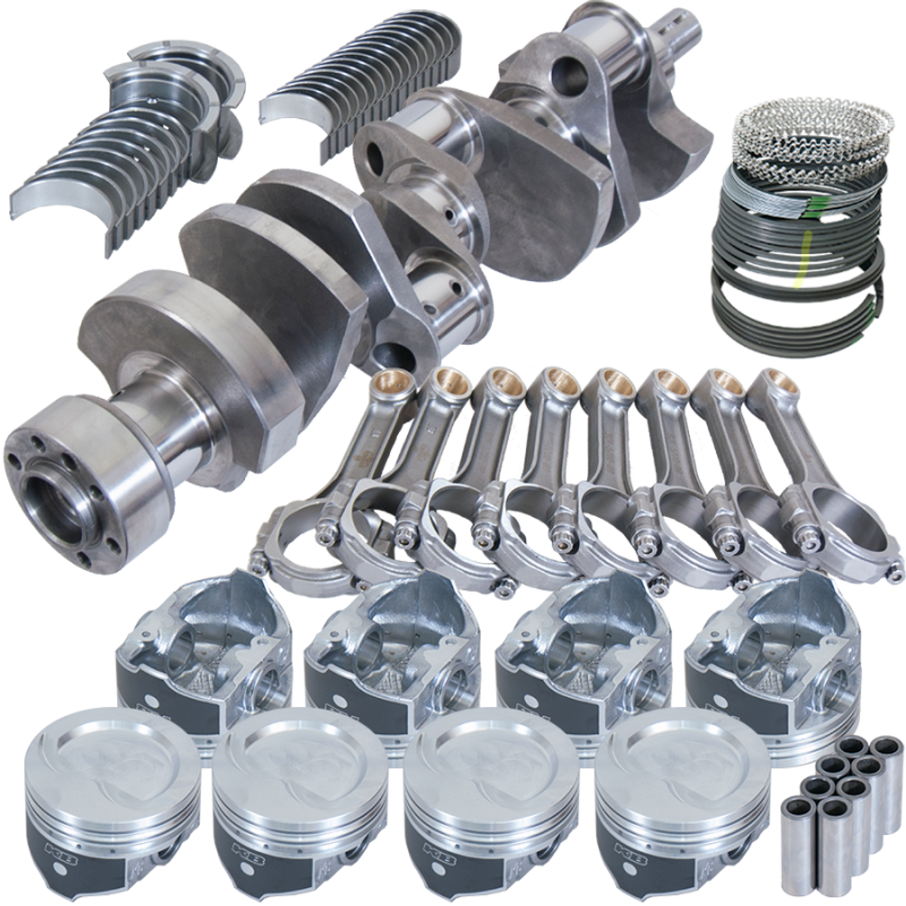 Eagle Chevy LT1350 1Pc 3.750in Crank 5.700in I-Beam Rods -18cc 4.060in Pistons Rotating Assembly - 13554L060 Photo - Primary