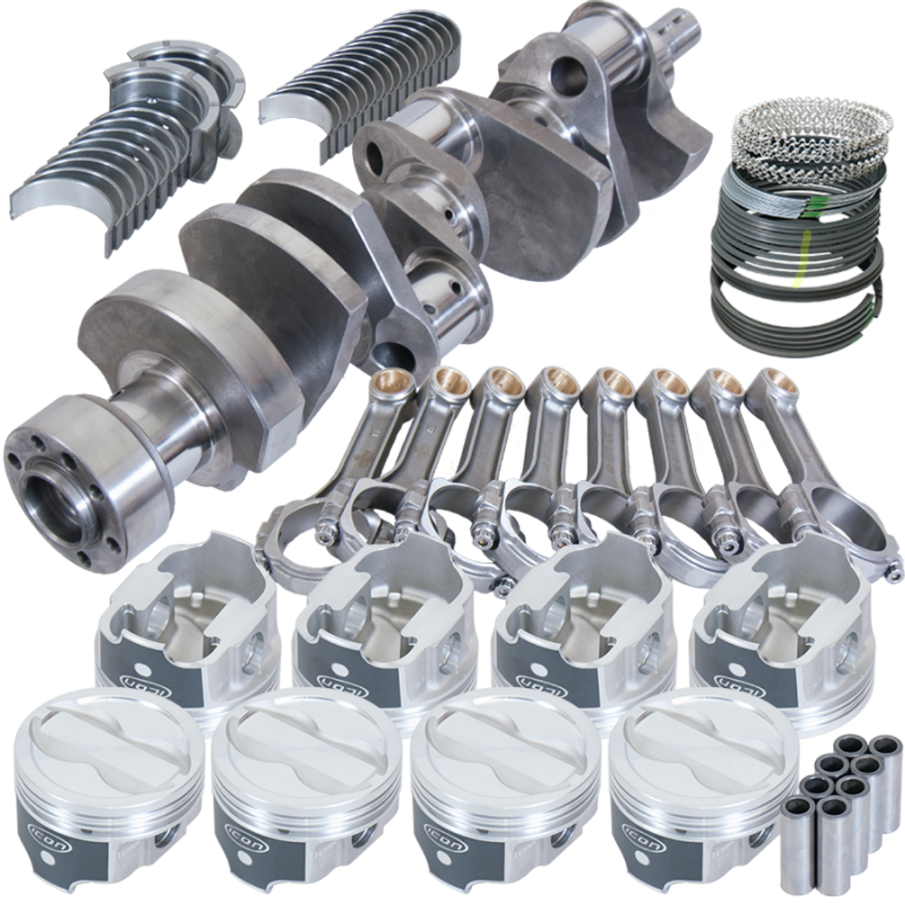 Eagle Chevy LT1350 1Pc 3.750in Crank 5.700in I-Beam Rods -18cc 4.060in Pistons Rotating Assembly - 13574L060 Photo - Primary