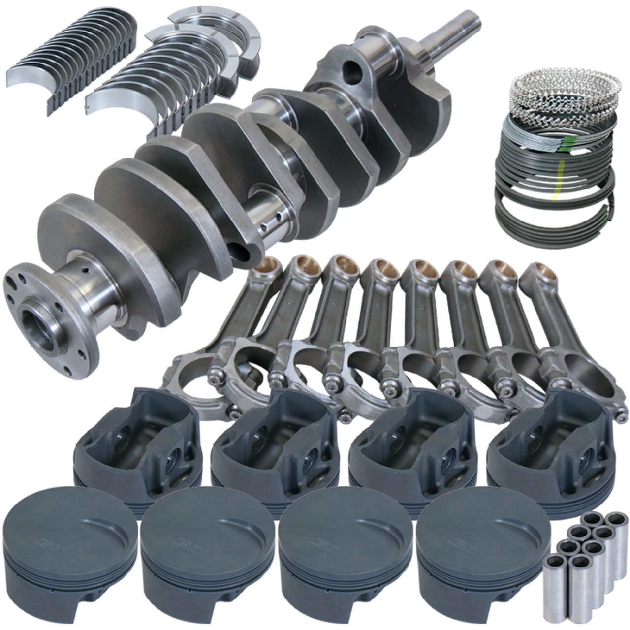 Eagle Ford 429/460 4.300in Crank 6.800in I-Beam Rods -3cc Flat Top 4.390in Pistons Rotating Assembly - 15105030 Photo - Primary