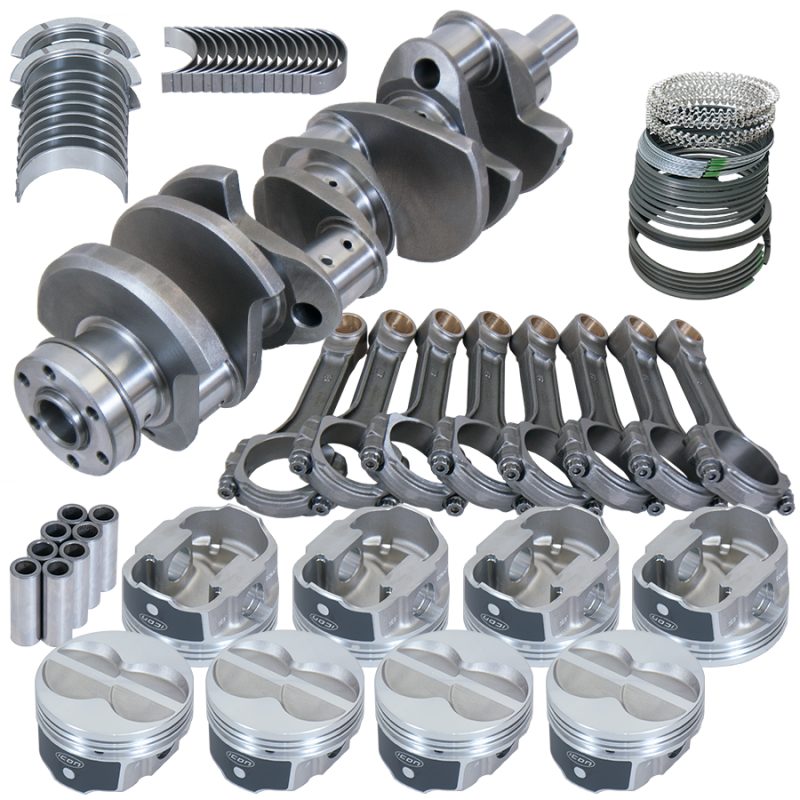 Eagle Ford 351W 4.000in Crank 6.200in I-Beam Rods -11cc Flat Top 4.030in Pistons Rotating Assembly - 16138030 Photo - Primary
