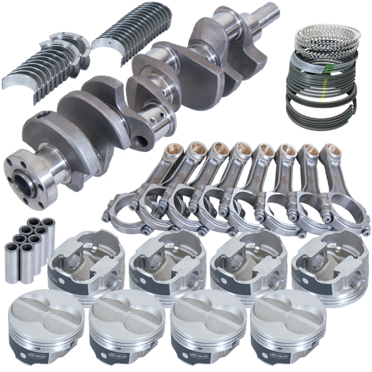 Eagle Ford 289/302 3.400in Crank 5.400in I-Beam Rod -11cc Flat Top 4.000in Pistons Rotating Assembly - 16323000 Photo - Primary