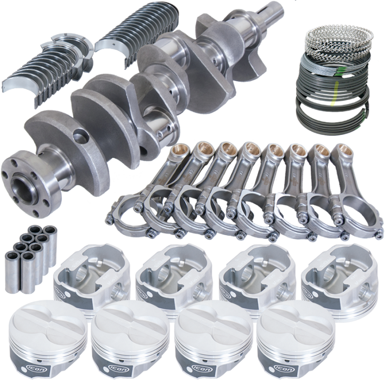Eagle Ford 289/302 3.250in Crank 5.400in I-Beam Rod -11cc Flat Top 4.000in Pistons Rotating Assembly - 16351000 Photo - Primary