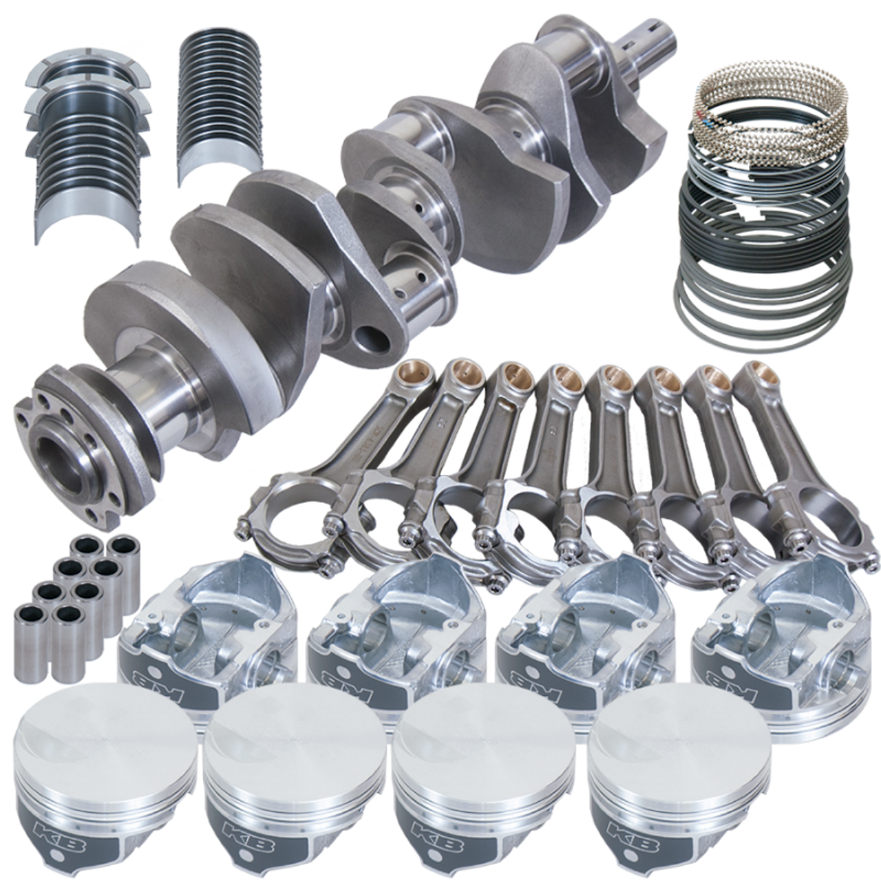 Eagle Chevy 454 4.250in Crank 6.385in I-Beam Rods -3cc Flat Top 4.250in Pistons Rotating Assembly - 18021000 Photo - Primary