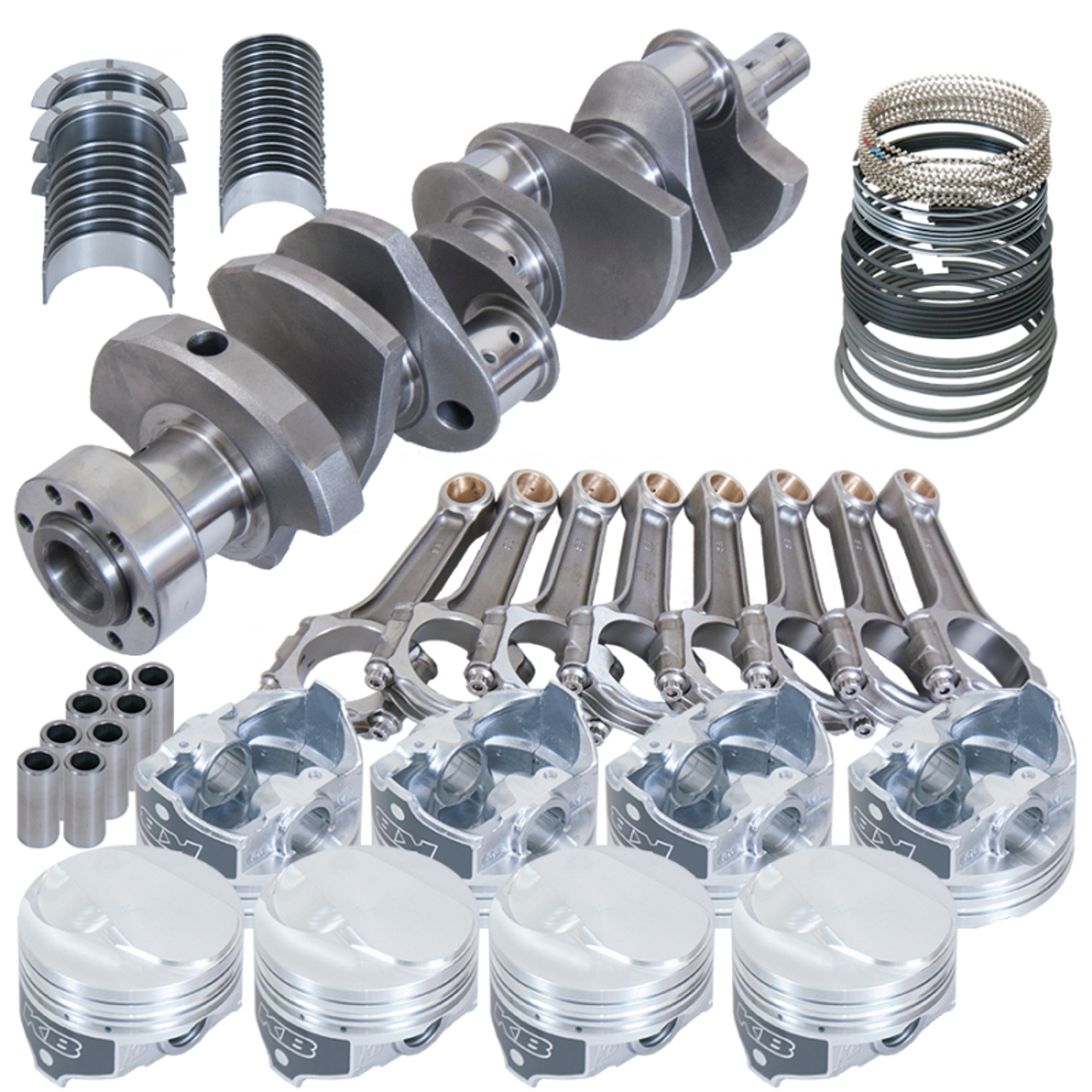 Eagle Chevy 454 1Pc 4.000in Crank 6.135in I-Beam Rods 12cc Dome 4.310in Pistons Rotating Assembly - 18201L060 Photo - Primary