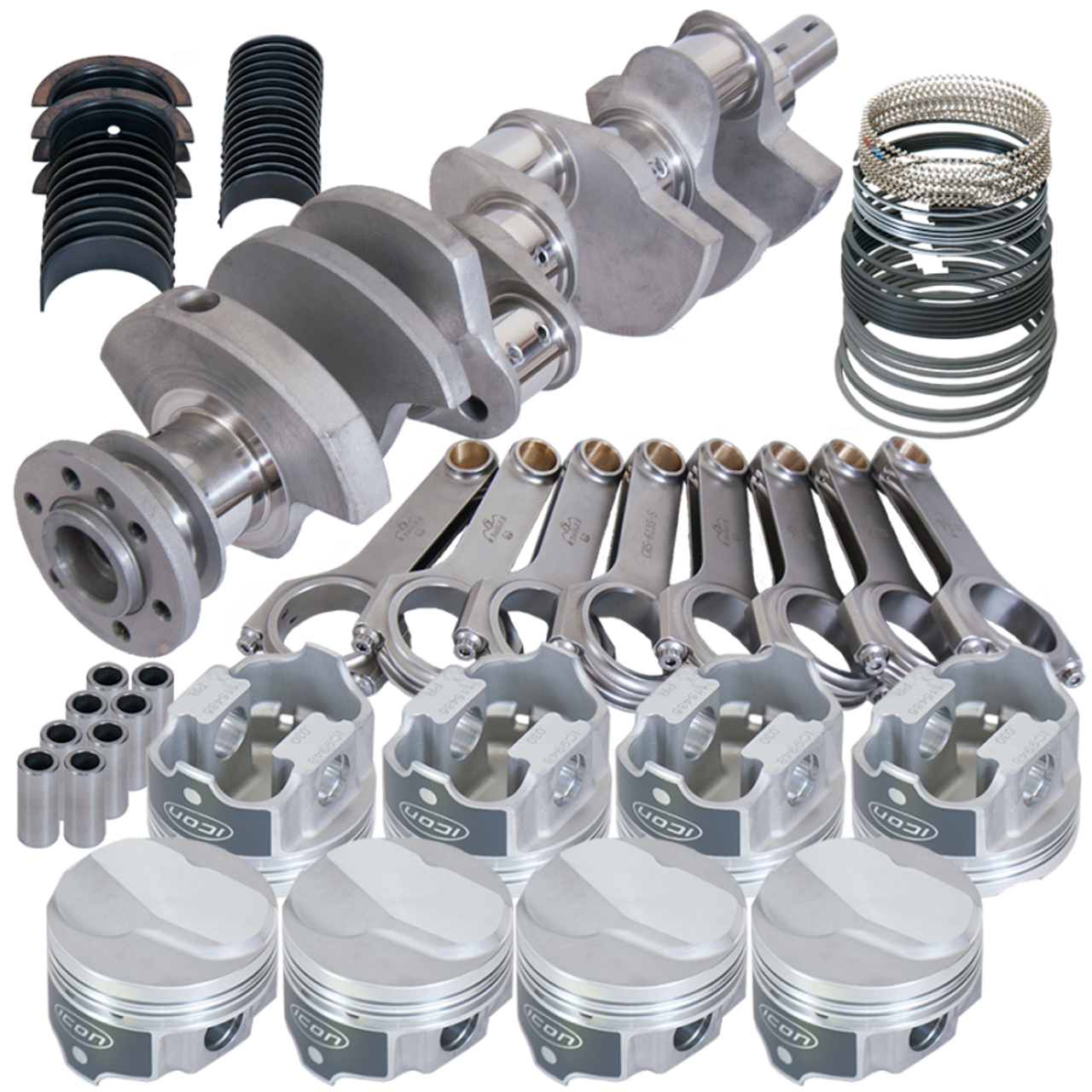 Eagle Chevy 396/402 3.766in Crank 6.135in H-Beam 17cc Dome 4.125in Pistons Rotating Assembly - 183024125 Photo - Primary