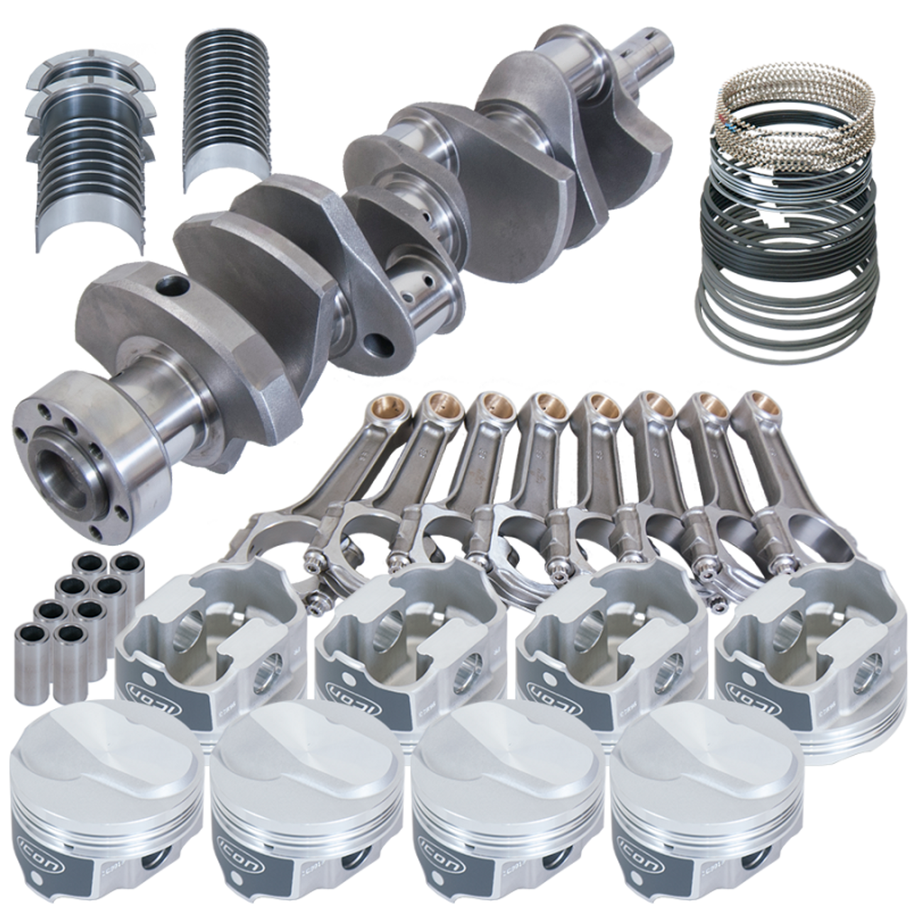 Eagle Chevy 454 1Pc 4.000in Crank 6.135in I-Beam Rods 18.3cc 4.280in Pistons Rotating Assembly - 18320L030 Photo - Primary