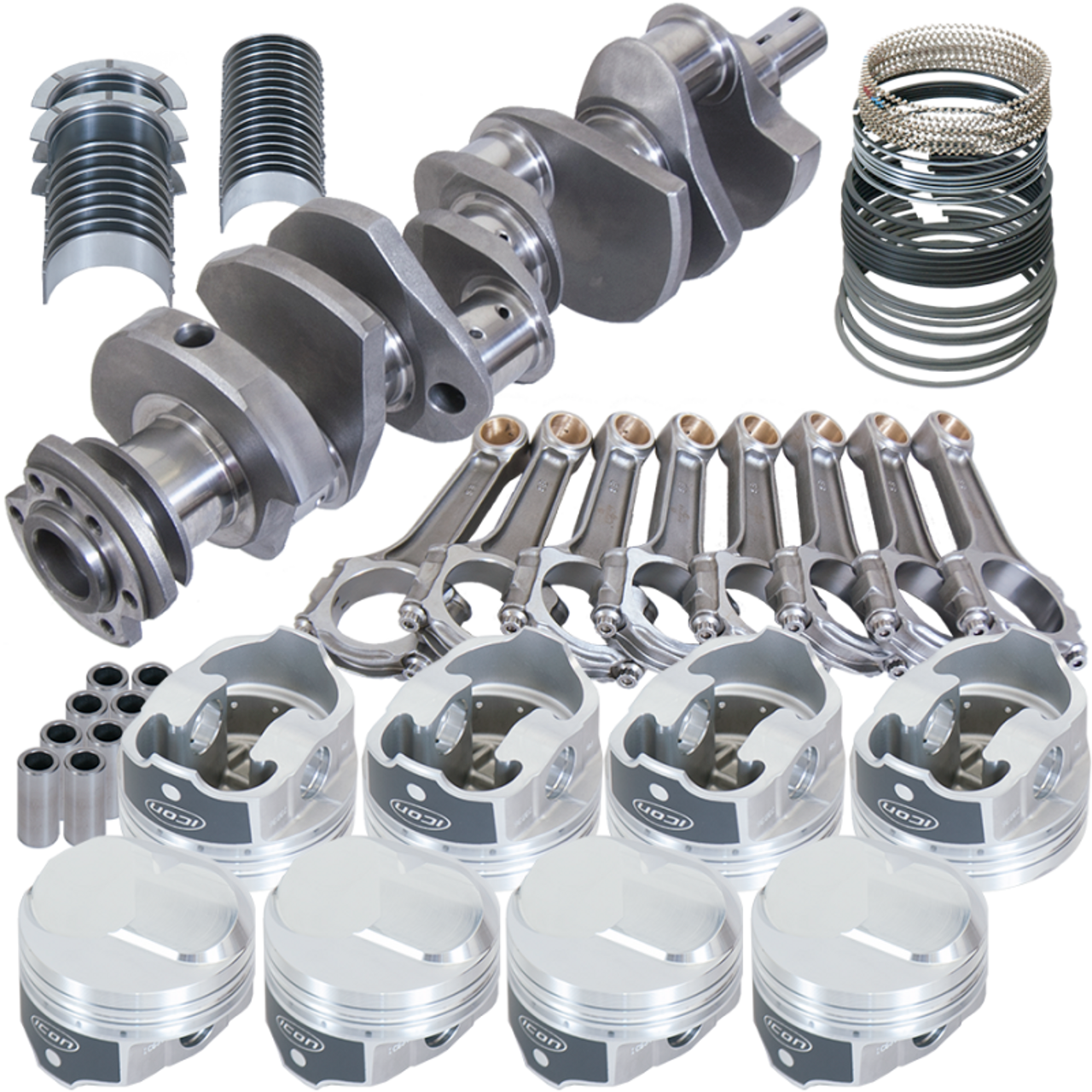 Eagle Chevy 454 4.000in Crank 6.135in I-Beam Rods 43cc Dome 4.250in Pistons Rotating Assembly - 18326000 Photo - Primary