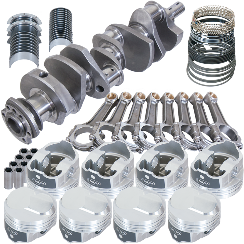 Eagle Chevy 454 4.000in Crank 6.135in I-Beam Rods 43cc Dome 4.310in Pistons Rotating Assembly - 18326060 Photo - Primary