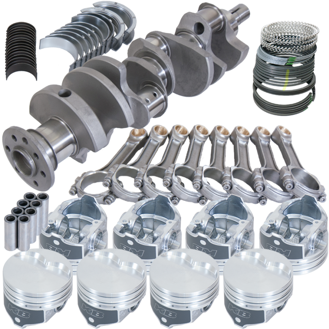Eagle Chrysler 360 3.580in Crank 6.123in I-Beam Rods -5cc Flat Top 4.060in Pistons Rotating Assembly - 20400060 Photo - Primary