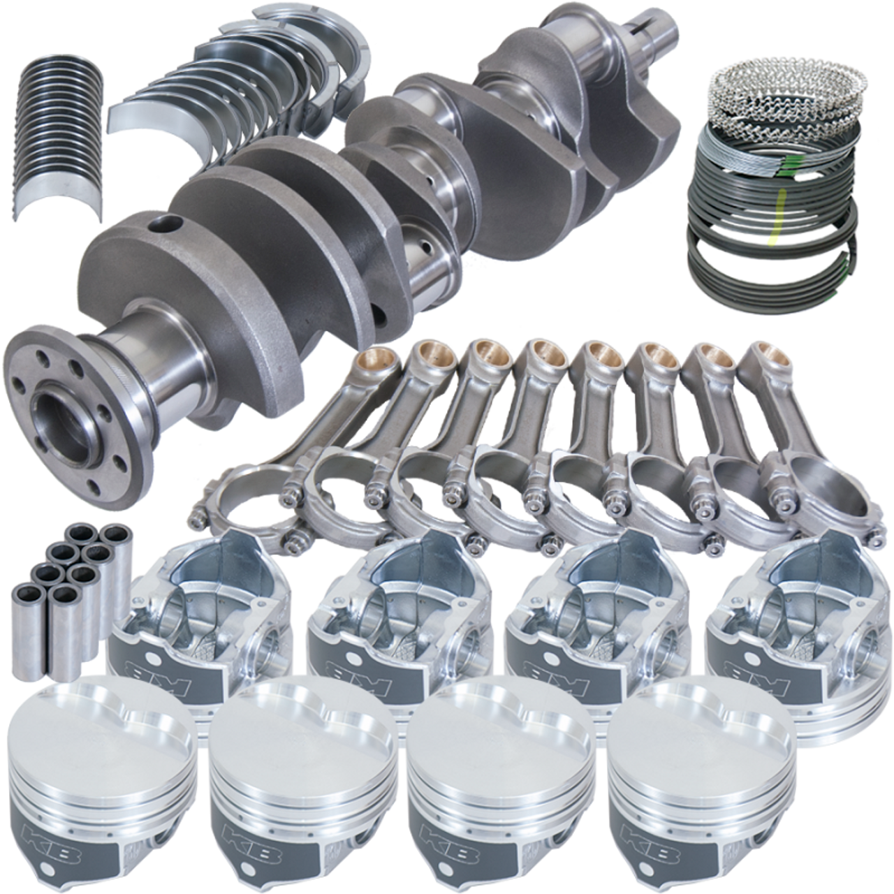 Eagle Chrysler 360 3.580in Crank 6.123in I-Beam Rods -5cc Flat Top 4.000in Pistons Rotating Assembly - 20600000 Photo - Primary