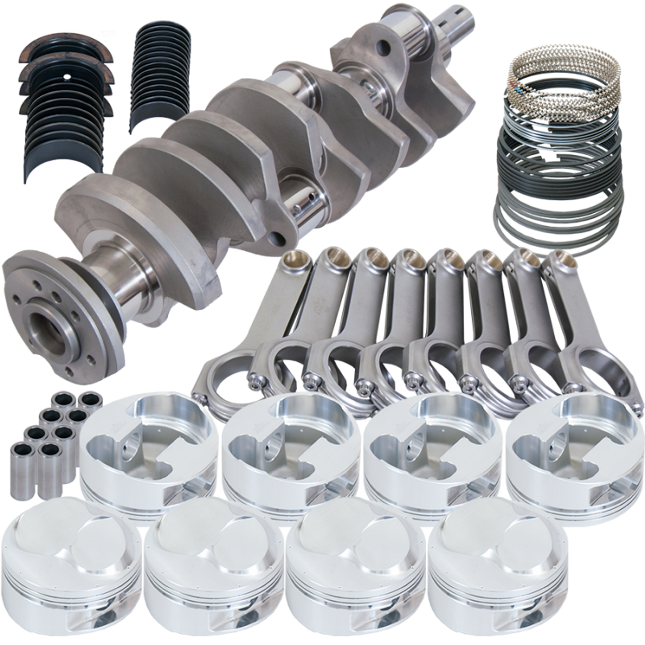 Eagle Chevy 502 4.250in Counterweight Crank 6.535in H-Beam 46cc 4.625in Pistons Rotating Assembly - 357264625 Photo - Primary