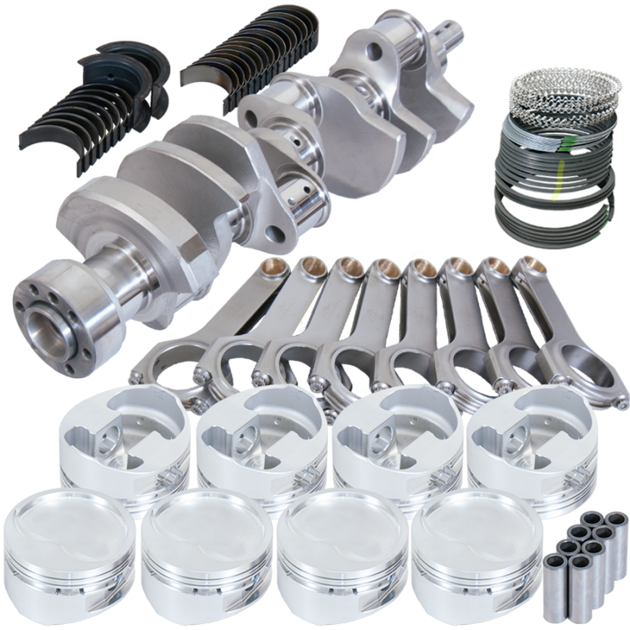 Eagle Chevy 350 1Pc 3.750in Crank 6.000in H-Beam -28cc 4.030in Pistons Rotating Assembly - 36130030 Photo - Primary