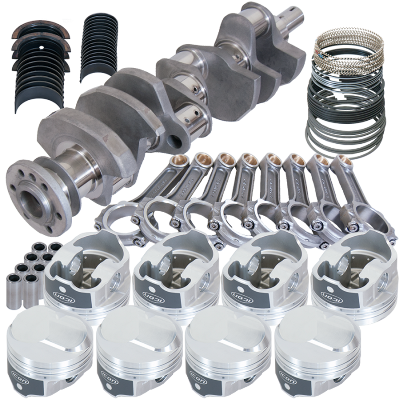 Eagle Chevy 454 4.000in Crank 6.135in I-Beam Rods 43cc Dome 4.280in Pistons Rotating Assembly - 61326030 Photo - Primary