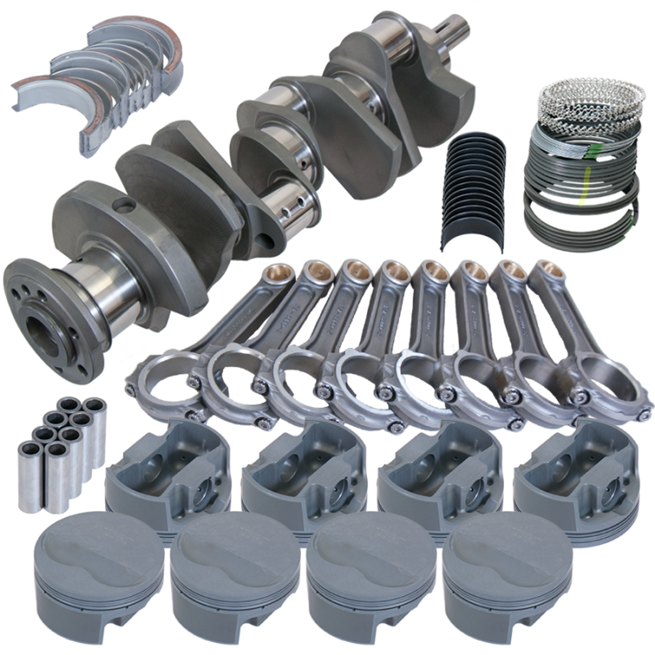 Eagle Pontiac 455 4.250in Crank 6.800in I-Beam Rods -6cc Flat Top 4.185in Pistons Rotating Assembly - 615034185 Photo - Primary