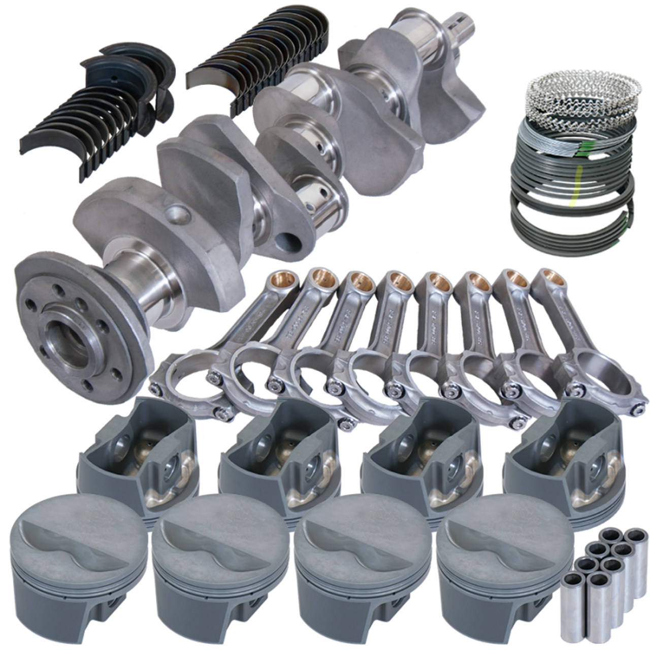Eagle Chevy 350 3.480in Crank 5.700in I-Beam Rods -5cc Flat Top 4.060in Pistons Rotating Assembly - 62001060 Photo - Primary