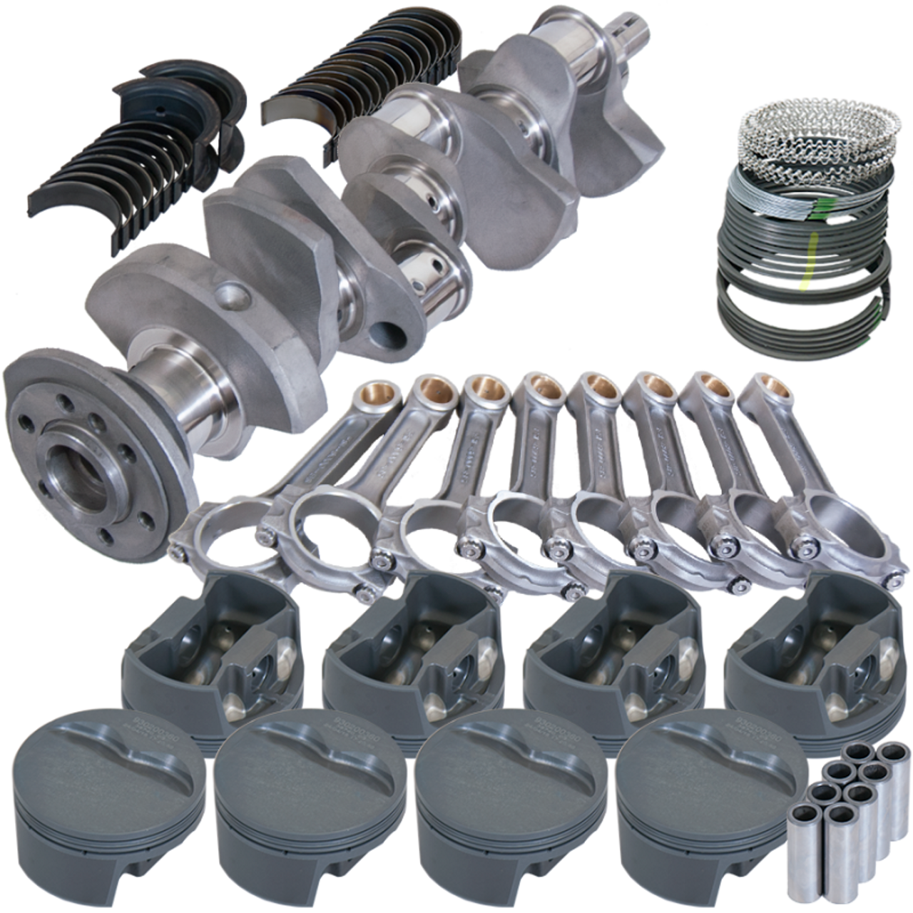 Eagle Chevy 350 3.480in Crank 6.000in I-Beam Rods -5cc Flat Top 4.040in Pistons Rotating Assembly - 62003040 Photo - Primary