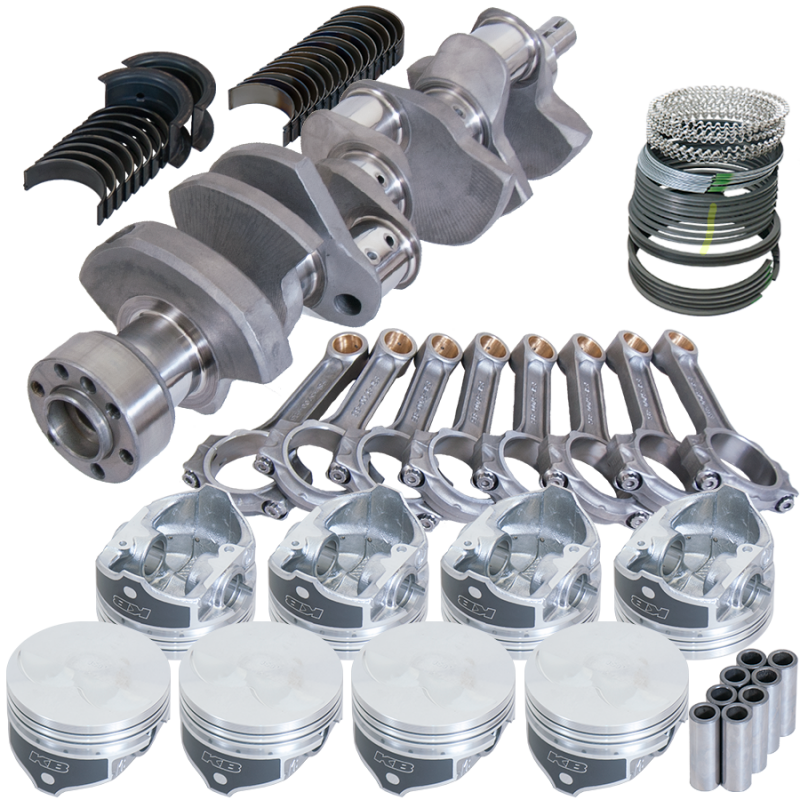 Eagle Chevy 350 1Pc 3.480in Crank 6.000in I-Beam Rod -7cc Flat Top 4.060in Pistons Rotating Assembly - 62005L060 Photo - Primary