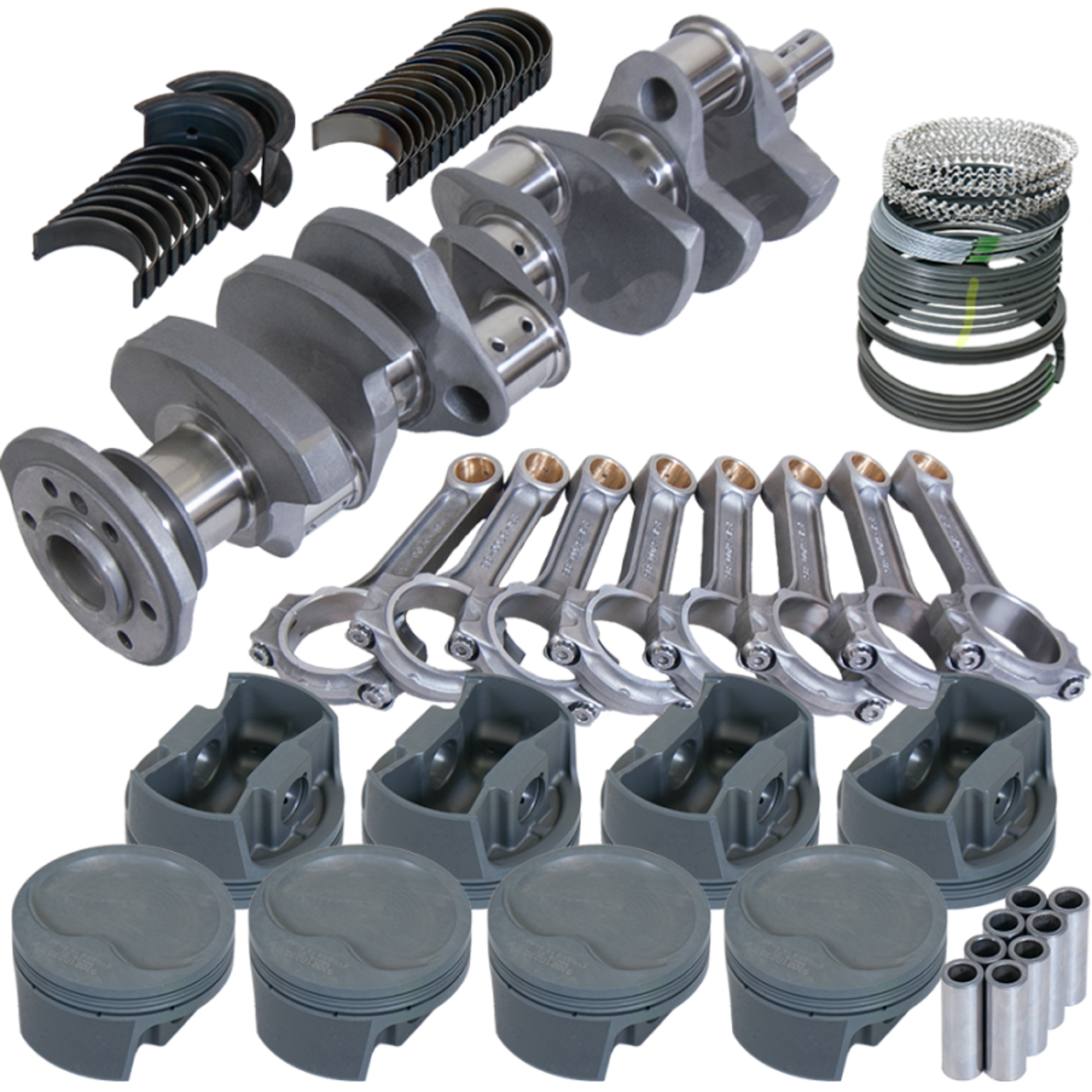 Eagle Chevy 350 3.750in Crank 5.700in I-Beam Rods -16cc 4.030in Pistons Rotating Assembly - 62007030 Photo - Primary