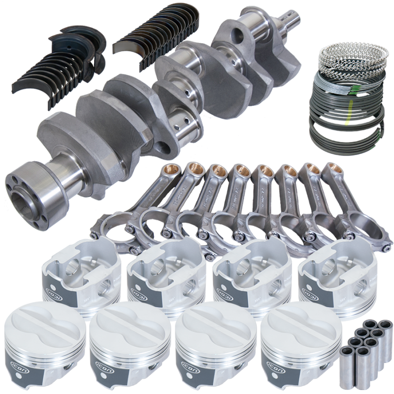 Eagle Chevy LT1 350 1Pc 3.750in Crank 5.700in I-Beam Rods -10cc 4.030in Pistons Rotating Assembly - 62013L030 Photo - Primary