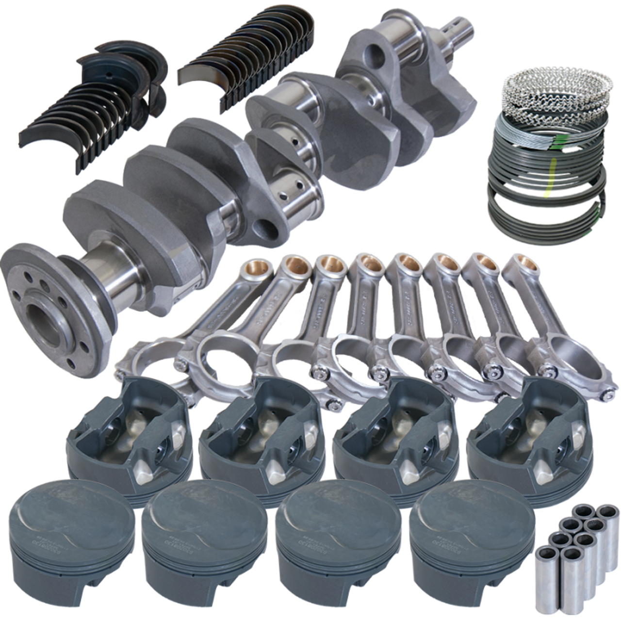 Eagle Chevy 350 3.750in Crank 6.000in I-Beam Rods 11cc Dome 4.030in Pistons Rotating Assembly - 62077030 Photo - Primary