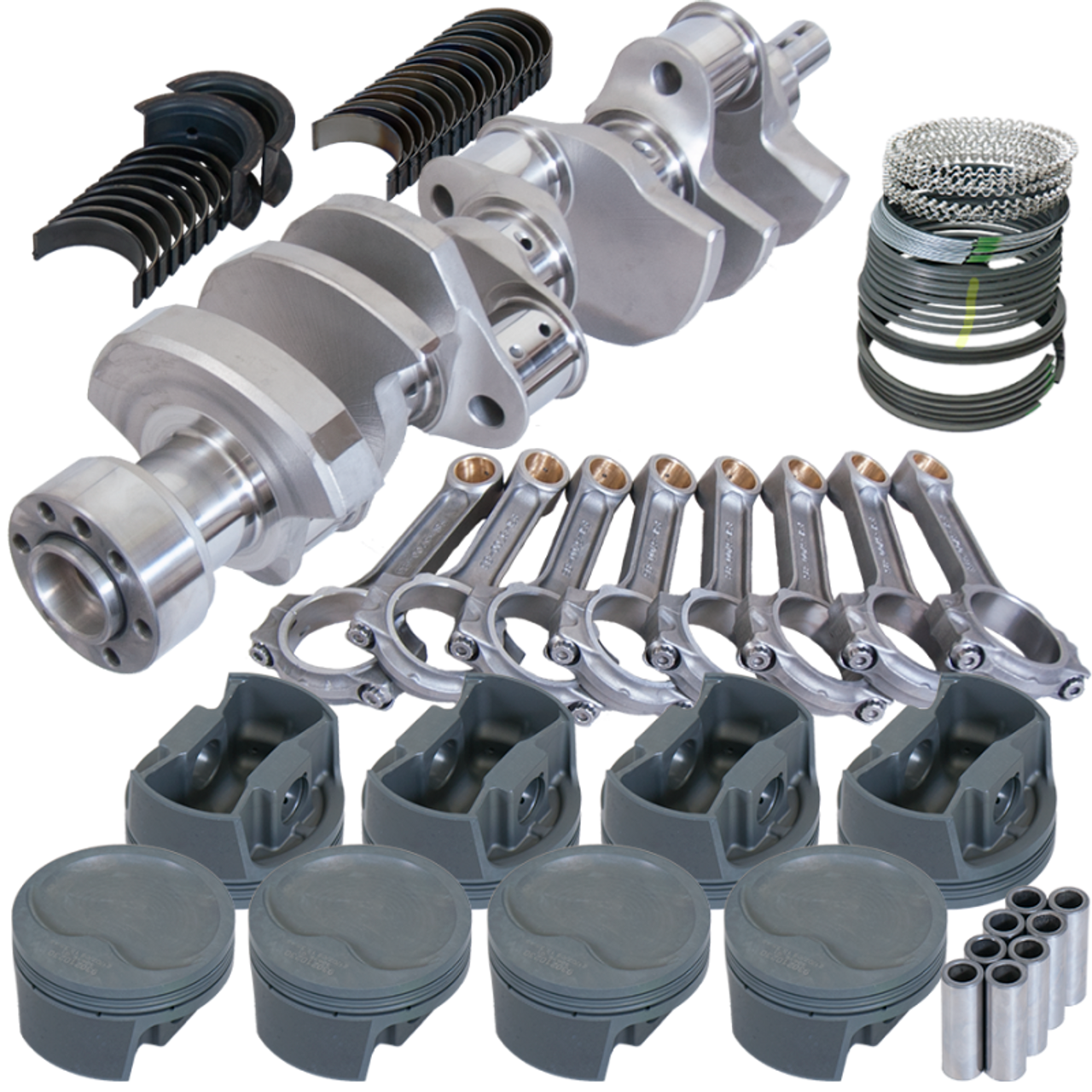 Eagle Chevy LT1 350 1Pc 3.750in Crank 5.700in I-Beam Rods -16cc 4.040in Pistons Rotating Assembly - 62107040 Photo - Primary