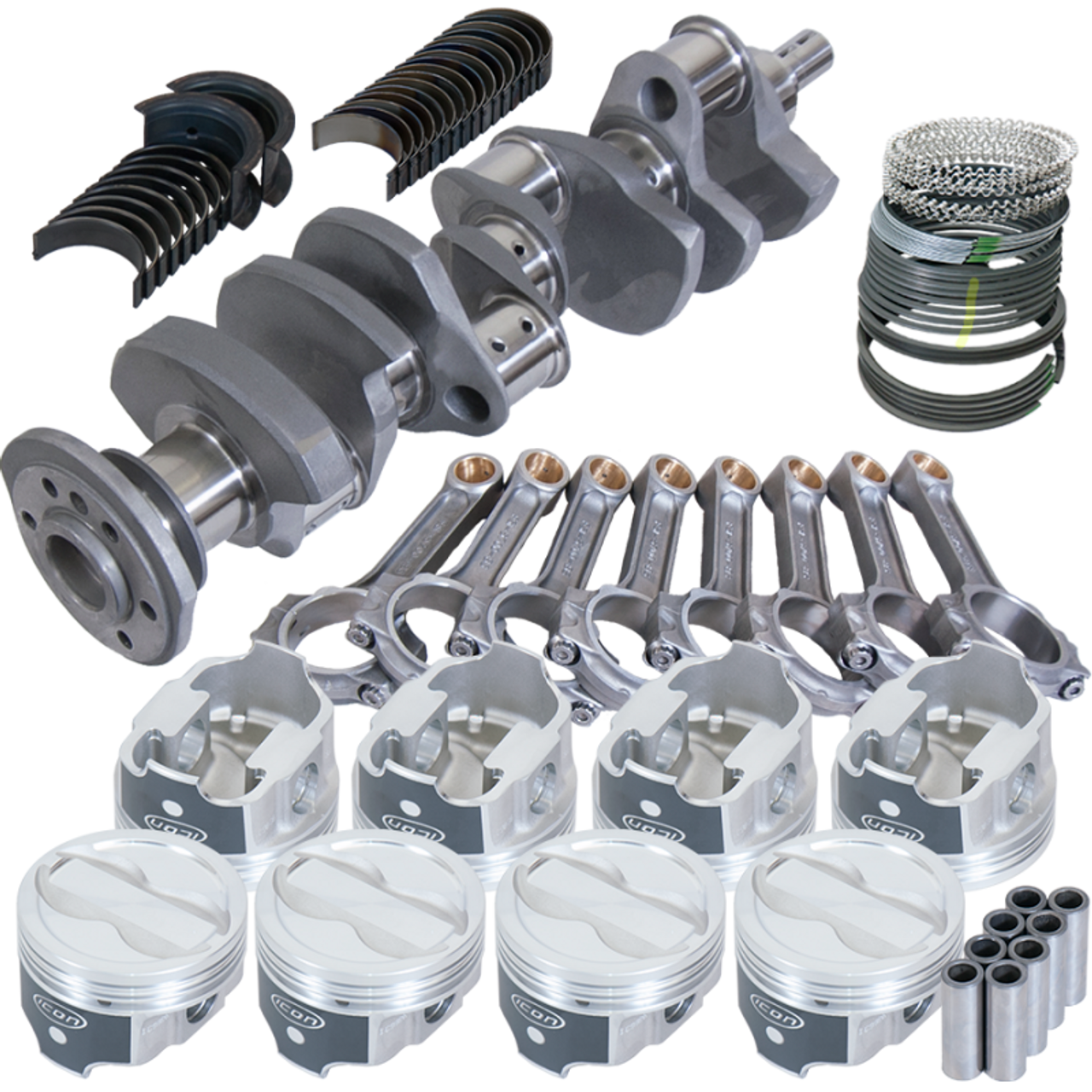 Eagle Chevy 350 3.750in Crank 5.700in I-Beam Rods -18cc 4.030in Pistons Rotating Assembly - 62304030 Photo - Primary