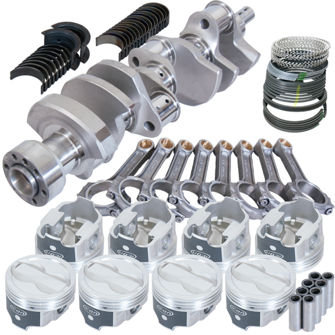 Eagle Chevy LT1 350 1Pc 3.750in Crank 5.700in I-Beam Rods -18cc 4.030in Pistons Rotating Assembly - 62304L030 Photo - Primary