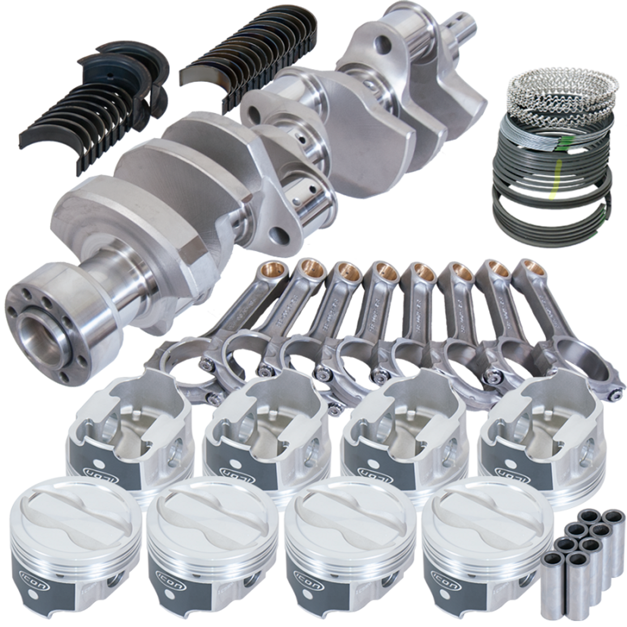 Eagle Chevy LT1 350 1Pc 3.750in Crank 5.700in I-Beam Rods -18cc 4.060in Pistons Rotating Assembly - 62304L060 Photo - Primary