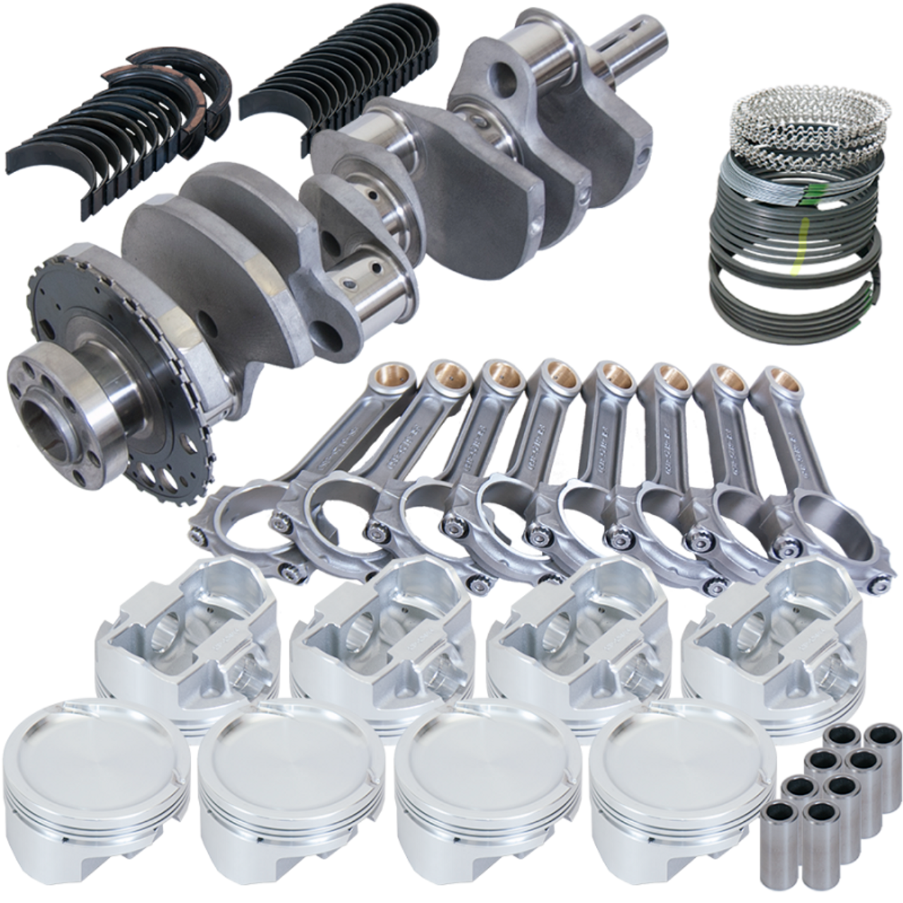 Eagle Chevy 4.8/5.3 LS 4.000in Crank 24 Tth Rlctor 6.125in I-Beam 3.810in Pistons Rotating Assembly - 627023810 Photo - Primary