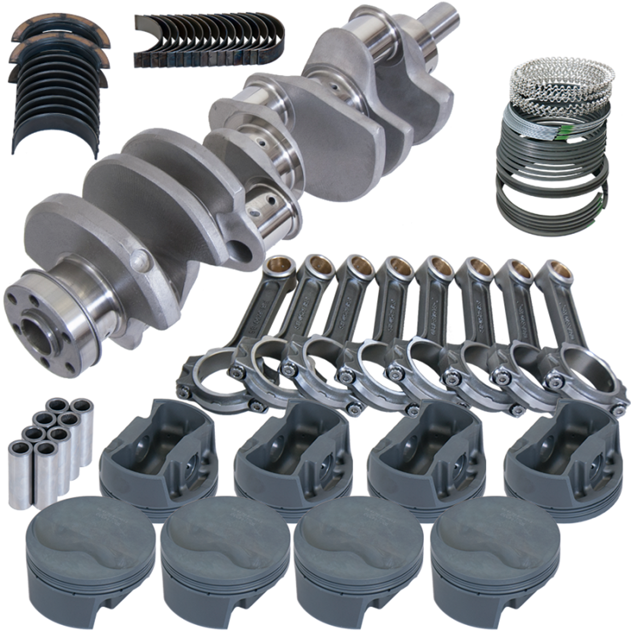 Eagle Ford 351W 4.000in Crank 6.250in I-Beam Rods -6.6cc Flat Top 4.060in Pistons Rotating Assembly - 64125060 Photo - Primary