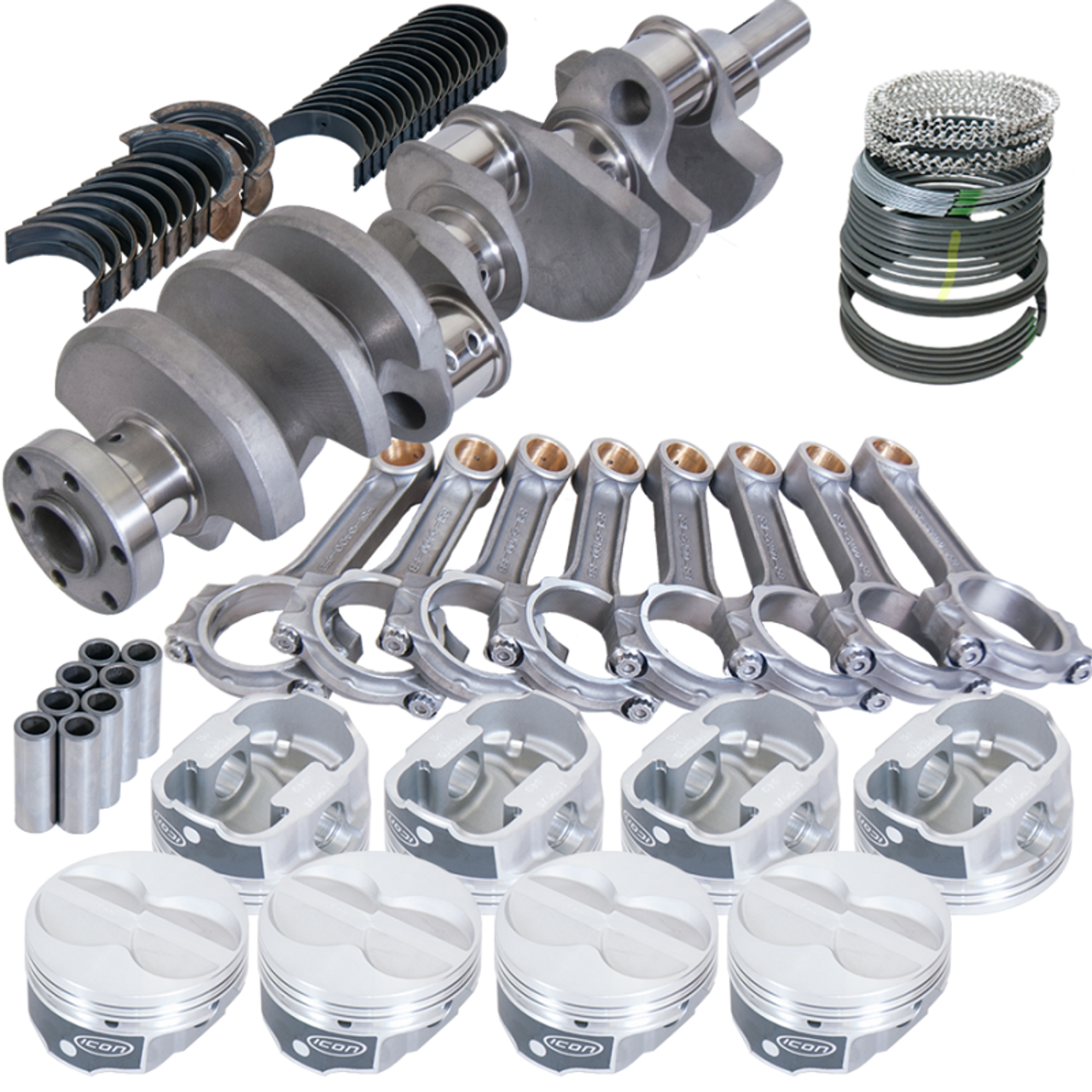 Eagle Ford 289/302 3.250in Crank 5.400in I-Beam Rod -11cc Flat Top 4.040in Pistons Rotating Assembly - 64251040 Photo - Primary