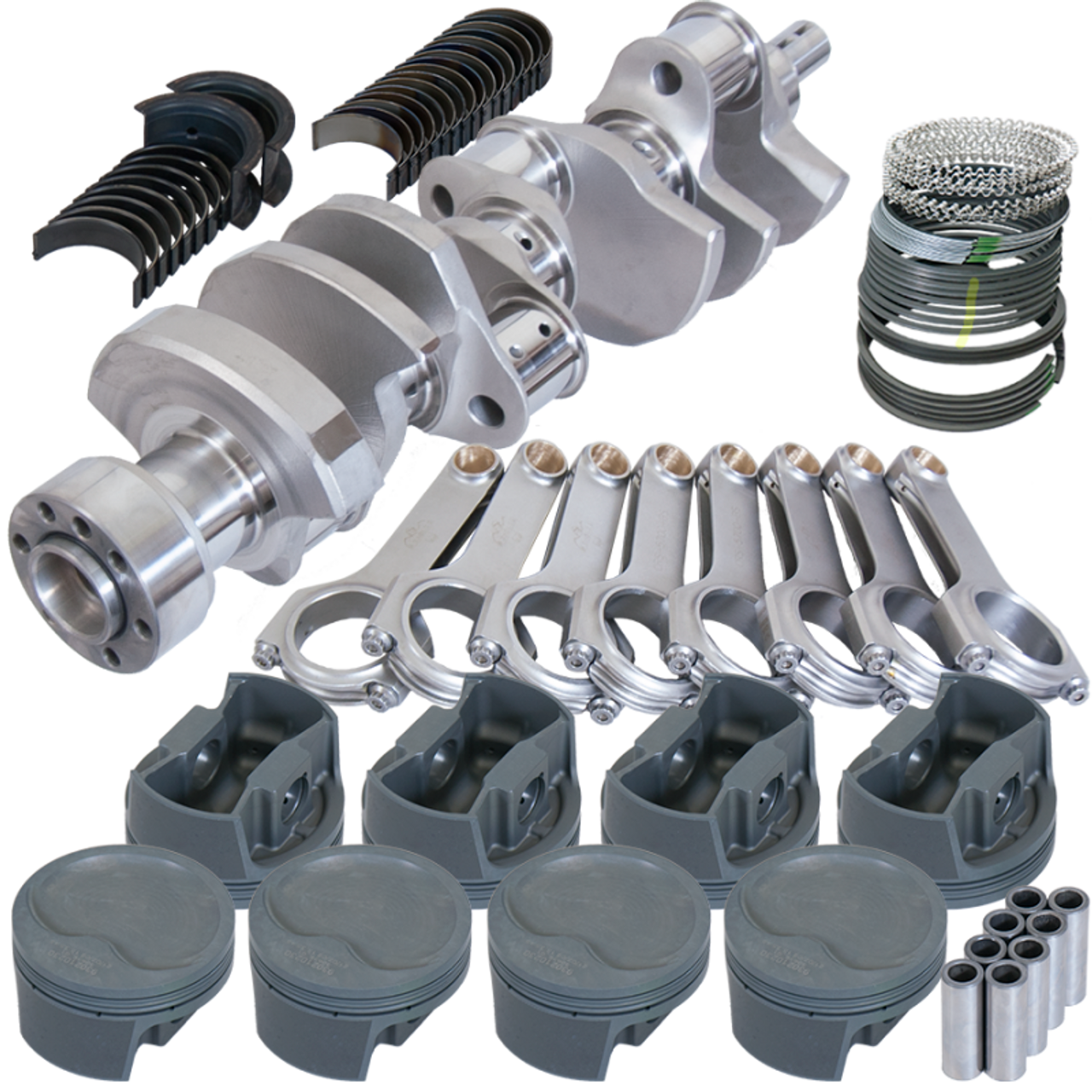 Eagle Chevy 350 1Pc 3.750in Crank 5.700in H-Beam -16cc Inv Dome 4.060in Pistons Balanced Assembly - B12107060 Photo - Primary