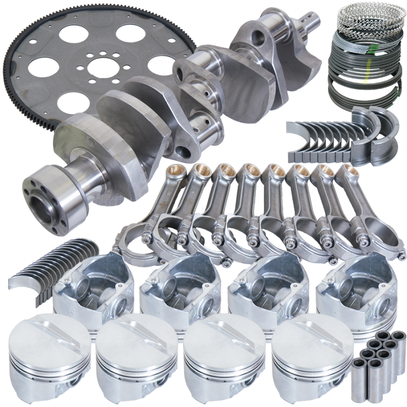 Eagle Chevy 350 1Pc 3.750in Crank 5.700in I-Beam Rods 4.030in Pistons 153 Tooth FP Balanced Assembly - B13055L03053 Photo - Primary