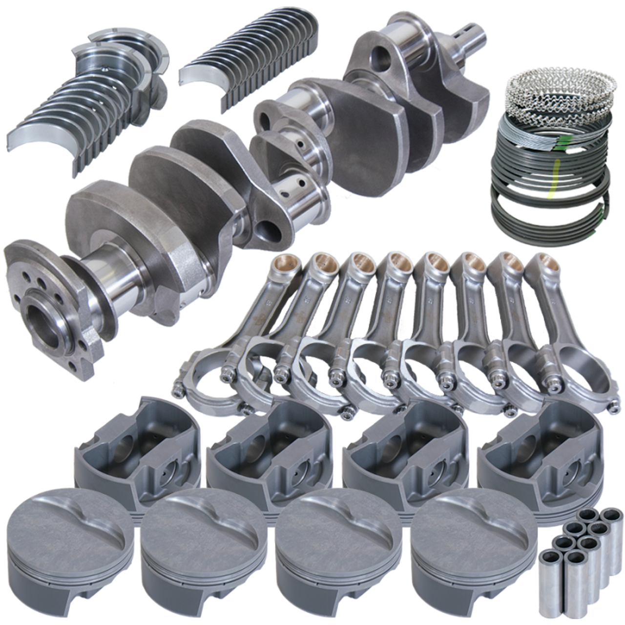Eagle Chevy 350 3.750in Crank 6.000in I-Beam Rods -5cc Flat Top 4.040in Pistons Balanced Assembly - B13057E040 Photo - Primary