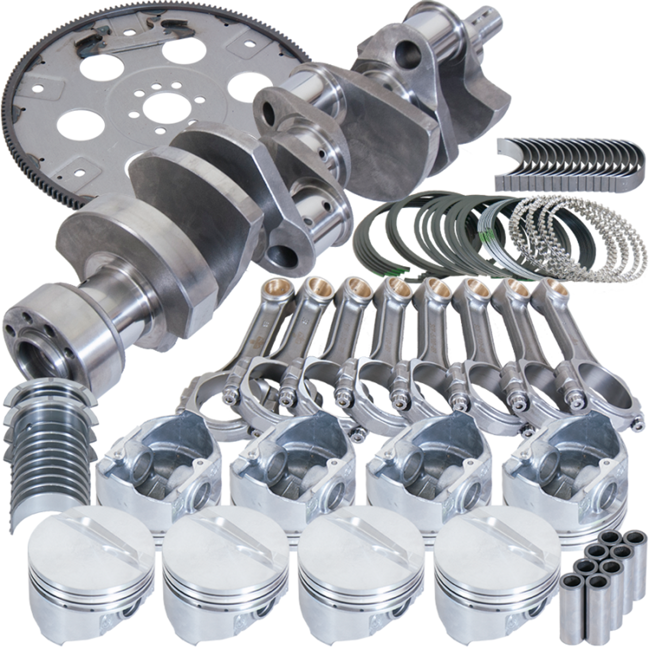 Eagle Chevy LT1350 1Pc 3.750in Crank 5.700in I-Beam Rods 4.040in Pistons 168 Tooth FP Blncd Assembly - B13555L04068 Photo - Primary