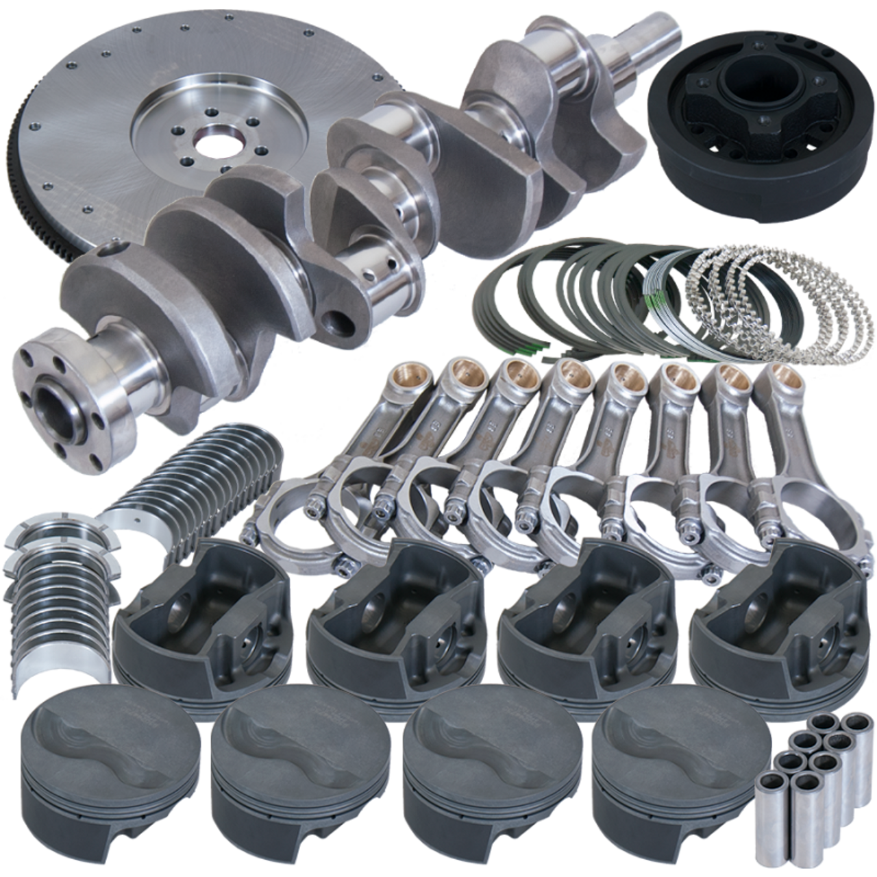 Eagle Ford 302 3.400in Crank 5.400in I-Beam Rods 4.000in Pistons 164 Tooth FW Balanced Assembly - B16003ES000 Photo - Primary