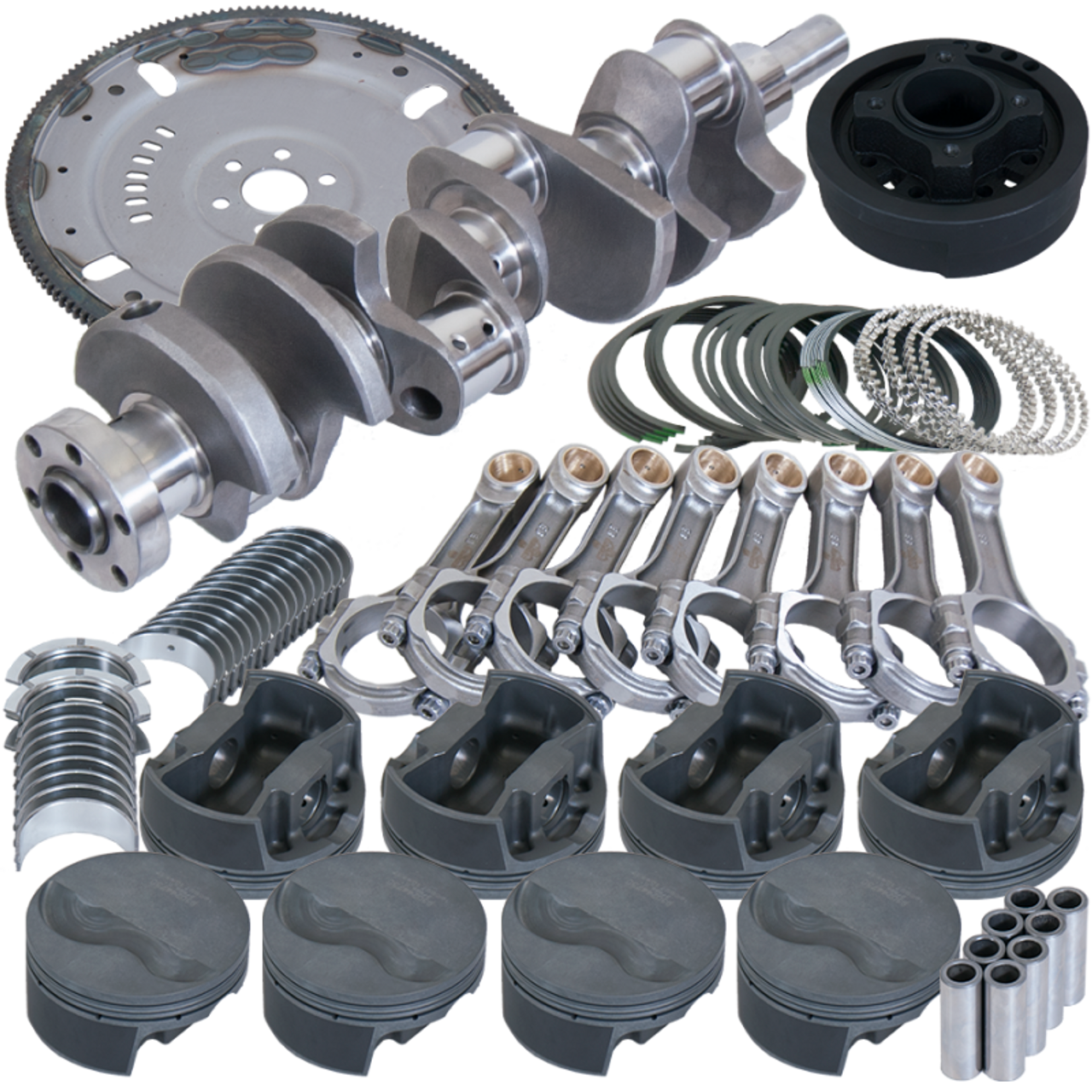 Eagle Ford 302 3.400in Crank 5.400in I-Beam Rods 4.000in Pistons 164 Tooth FP Balanced Assembly - B16003LA000 Photo - Primary