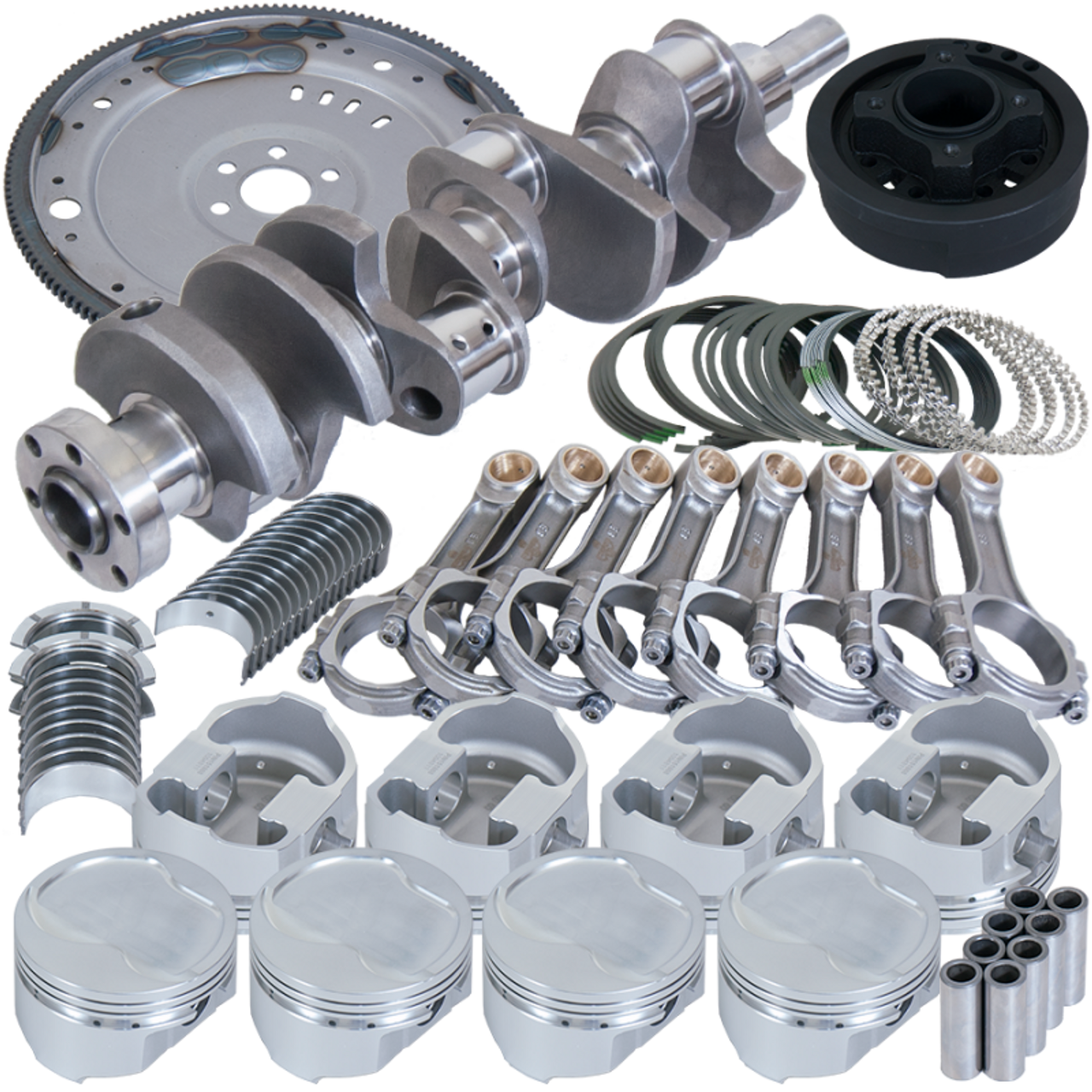 Eagle Ford 302 3.250in Crank 5.400in I-Beam Rods 4.030in Pistons 164 Tooth FW Balanced Assembly - B16006ES030 Photo - Primary