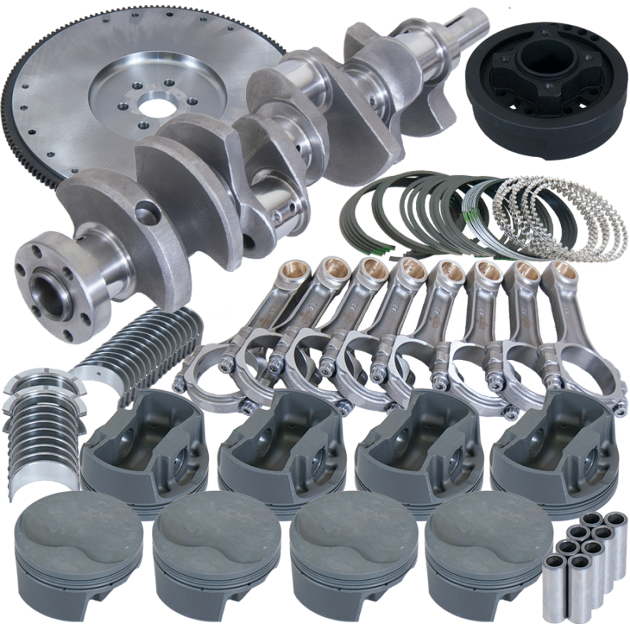 Eagle Ford 302 3.250in Crank 5.400in I-Beam Rods 4.040in Pistons 157 Tooth FW Balanced Assembly - B16006LS040 Photo - Primary