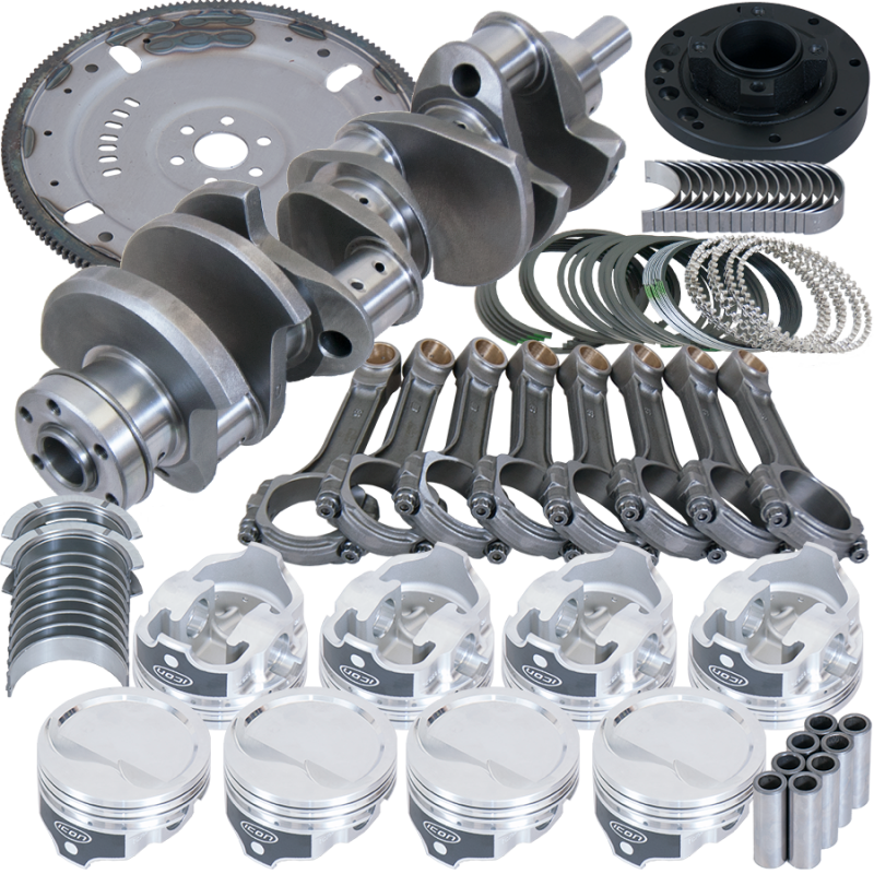 Eagle Ford 302 3.000in Crank 5.090in I-Beam Rod 4.040in Piston Damper/157 Tooth FP Balanced Assembly - B16012EA040 User 1