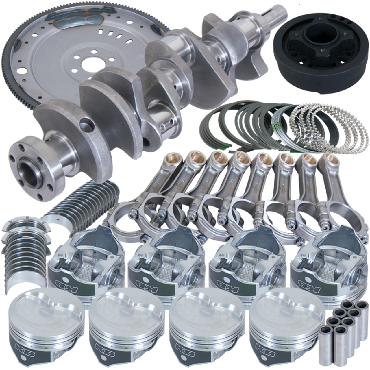 Eagle Ford 302 3.250in Crank 5.400in I-Beam Rod -10cc 4.040in Pistons 157 Tooth FW Balanced Assembly - B16021MS040 Photo - Primary
