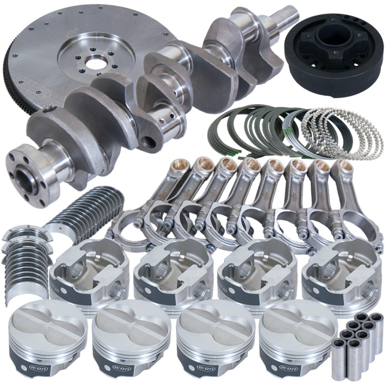 Eagle Ford 302 3.400in Crank 5.400in I-Beam Rods 4.030in Pistons 164 Tooth FW Balanced Assembly - B16323ES030 Photo - Primary
